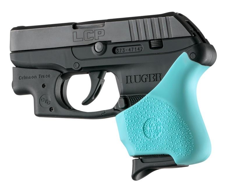 Hogue HandAll Hybrid Aqua Grip Sleeve Ruger LCP Crimson Trace Button