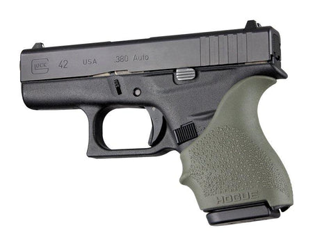 Hogue HandALL Beavertail OD Green Grip Sleeve Fits Glock 42 and 43
