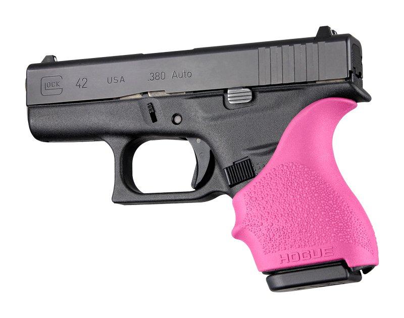 Hogue HandAll Pink Beavertail Grip Sleeve - Glock 42 and 43
