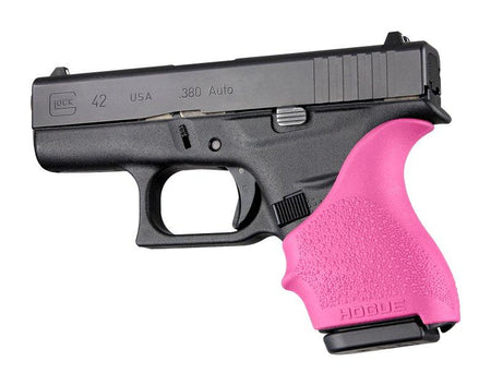 Hogue HandAll Pink Beavertail Grip Sleeve - Glock 42 and 43