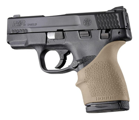 Hogue HandAll Beavertail Grip Sleeve FDE S&W Shield 45 and Kahr P9/P40