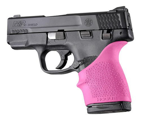 Hogue HandAll Pink Beavertail Grip Sleeve - S&W M&P Shield 45 / Kahr CW9 CW40 P9 P40