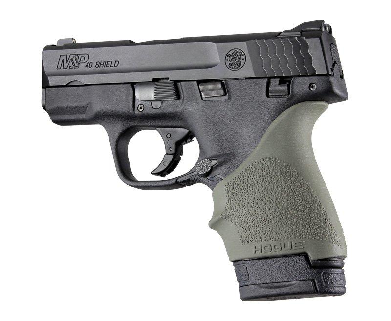 Hogue OD Green Beavertail Grip Sleeve - Fits S&W Shield, Ruger LC9, and Glock 26/27