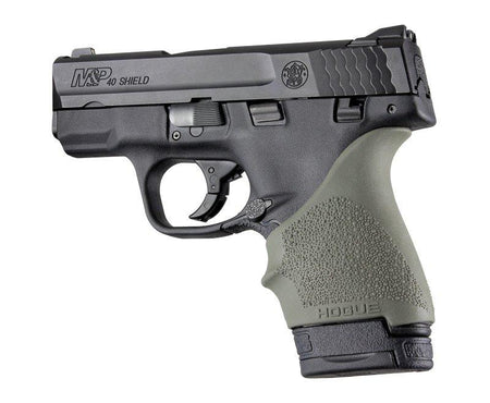 Hogue OD Green Beavertail Grip Sleeve - Fits S&W Shield, Ruger LC9, and Glock 26/27