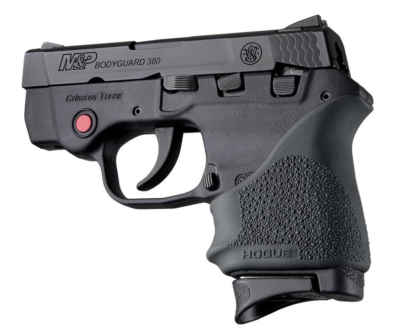 Hogue HandAll Black Beavertail Grip Sleeve - S&W Bodyguard 380 / Taurus TCP & Spectrum