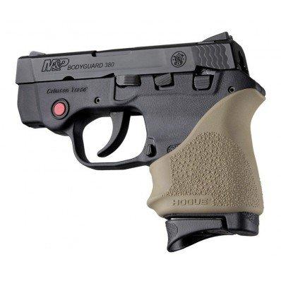 Hogue HandAll FDE Beavertail Grip Sleeve - S&W Bodyguard 380 / Taurus TCP & Spectrum