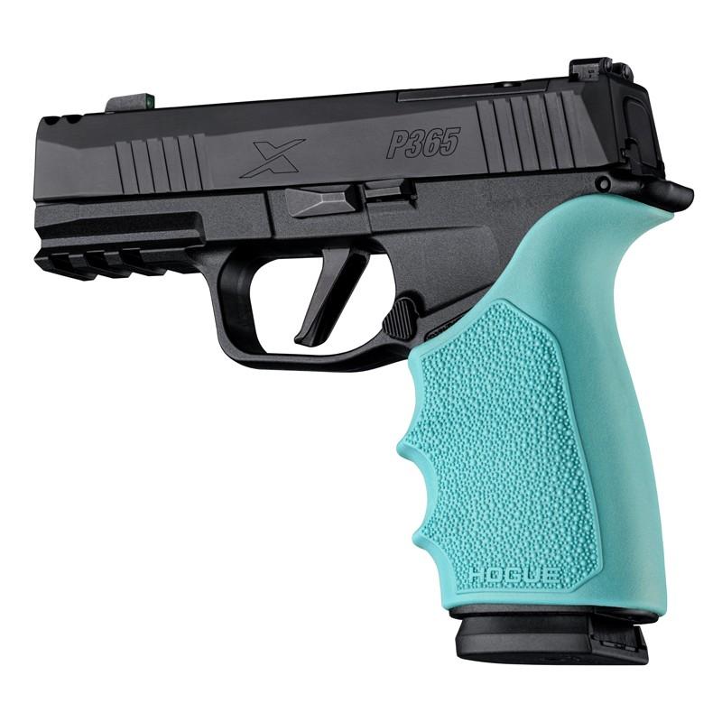 Hogue HandAll Beavertail Grip Sleeve SIG Sauer P365 XMacro Aqua Cobblestone