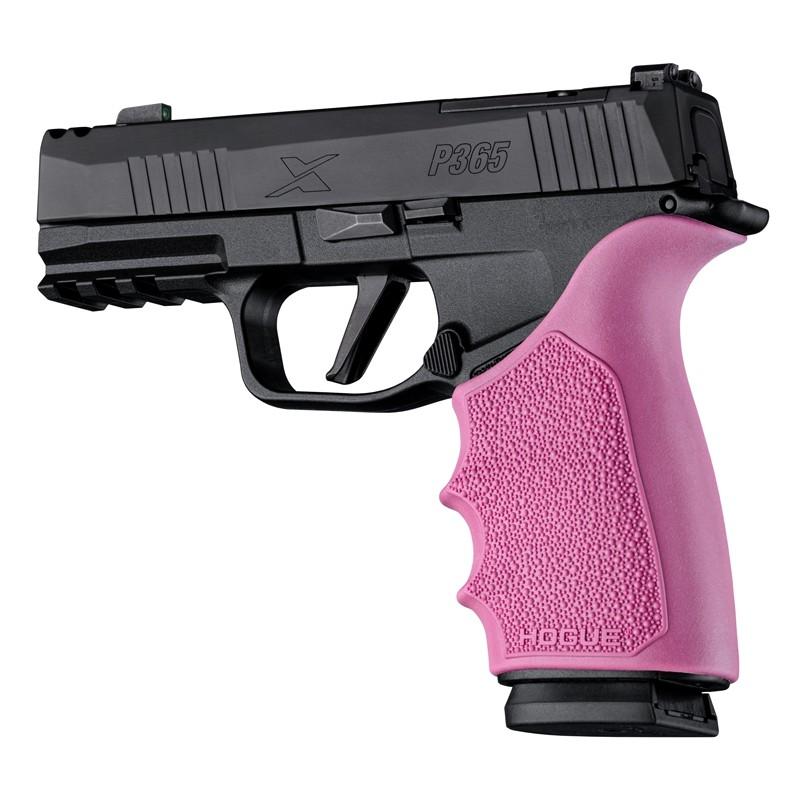 Hogue HandAll Beavertail Grip Sleeve SIG Sauer P365 XMacro Pink Cobblestone