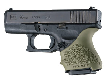 Hogue HandAll Beavertail Grip Sleeve Glock 26/27 in OD Green