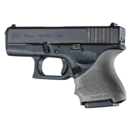 Hogue HandAll Beavertail Grip Sleeve Glock 26/27 Slate Grey Color