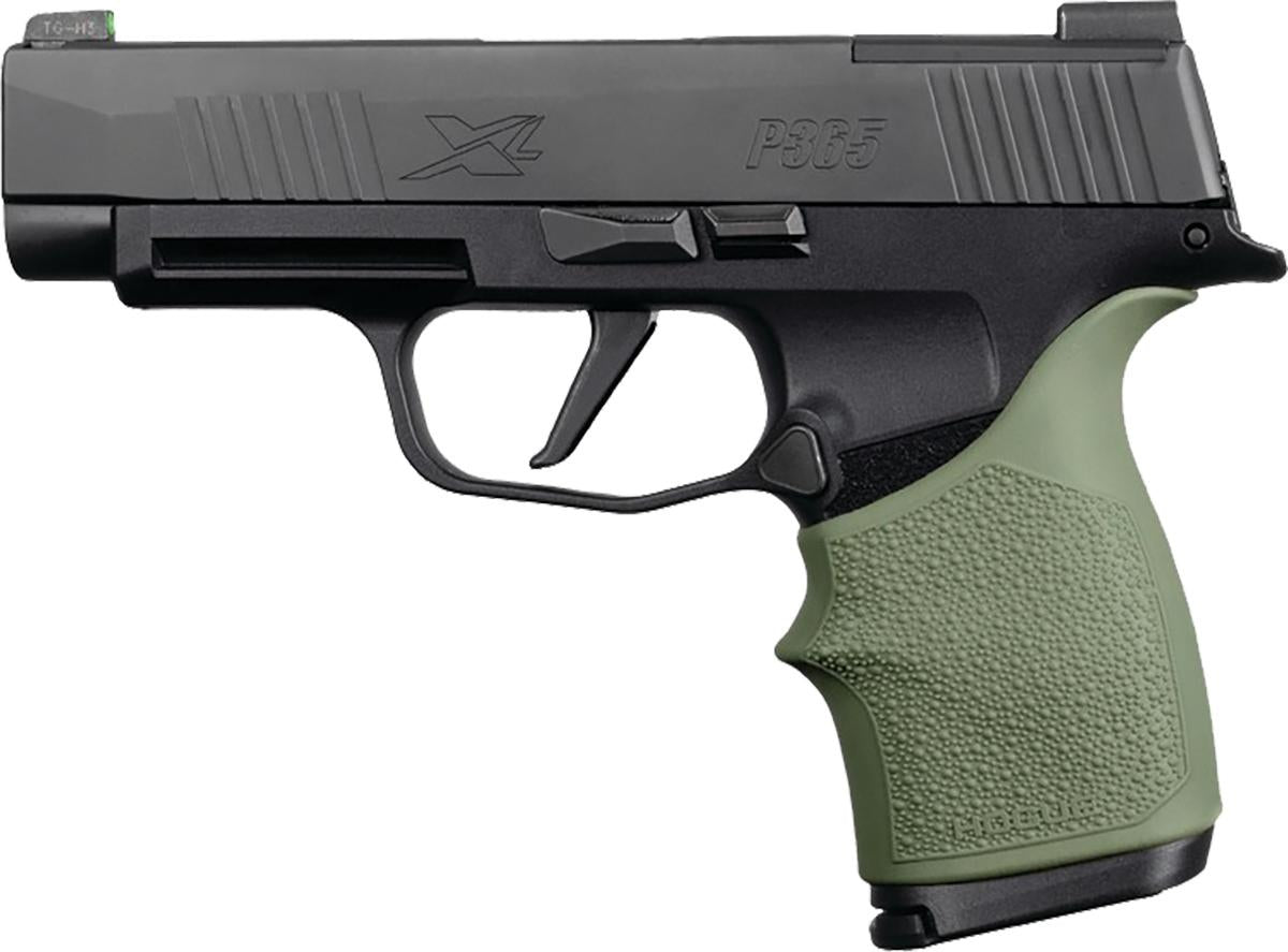 Hogue HandAll OD Green Beavertail Grip Sleeve - SIG Sauer P365 XL