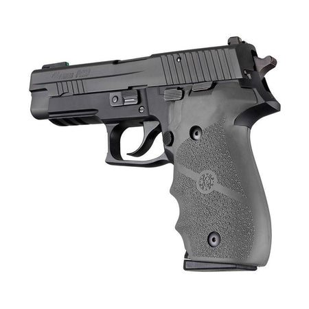 Hogue Slate Grey Overmolded Rubber Grip for Sig Sauer P226, Finger Groove Design