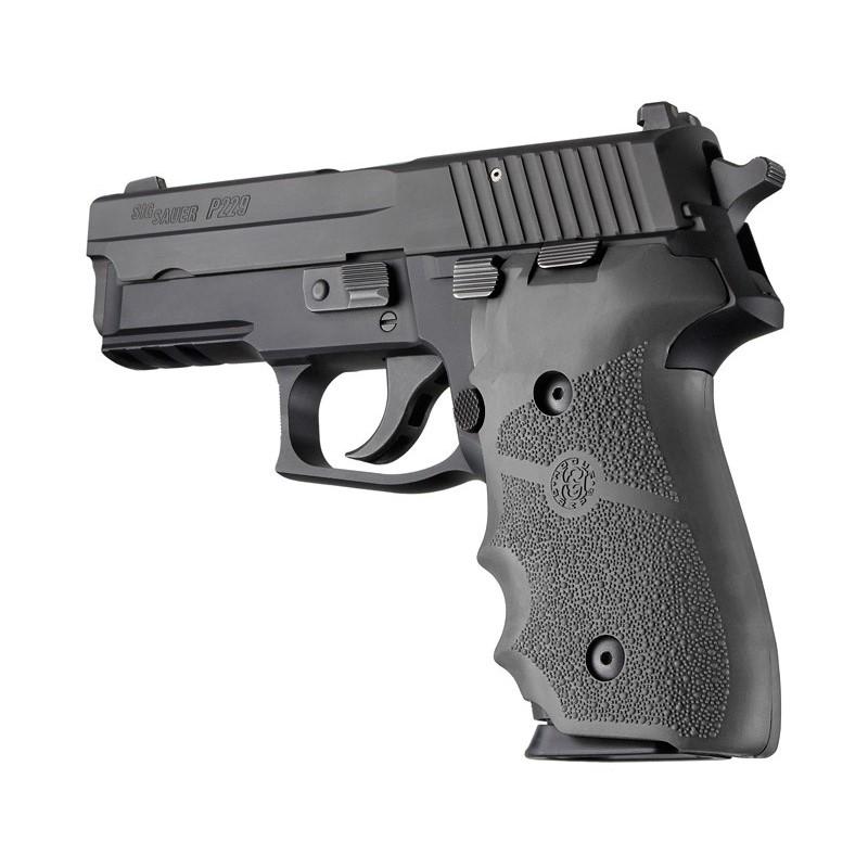 Hogue Overmolded Rubber Pistol Grip Sig P228/P229 Slate Grey Finger Groove