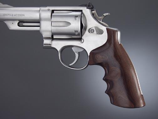 Hogue S&W N Square Butt Pau Ferro Hardwood Grip Replacement