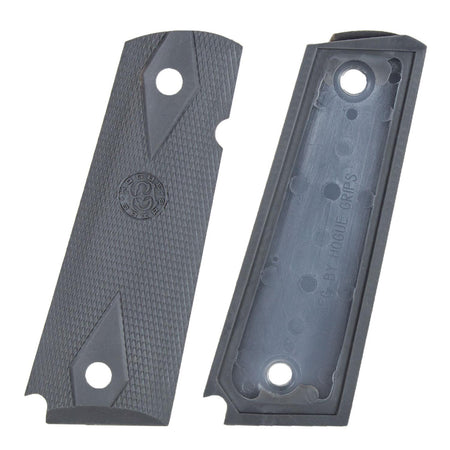 Hogue Pewter Checkered Rubber Grip Panels for Colt Government 1911 .45