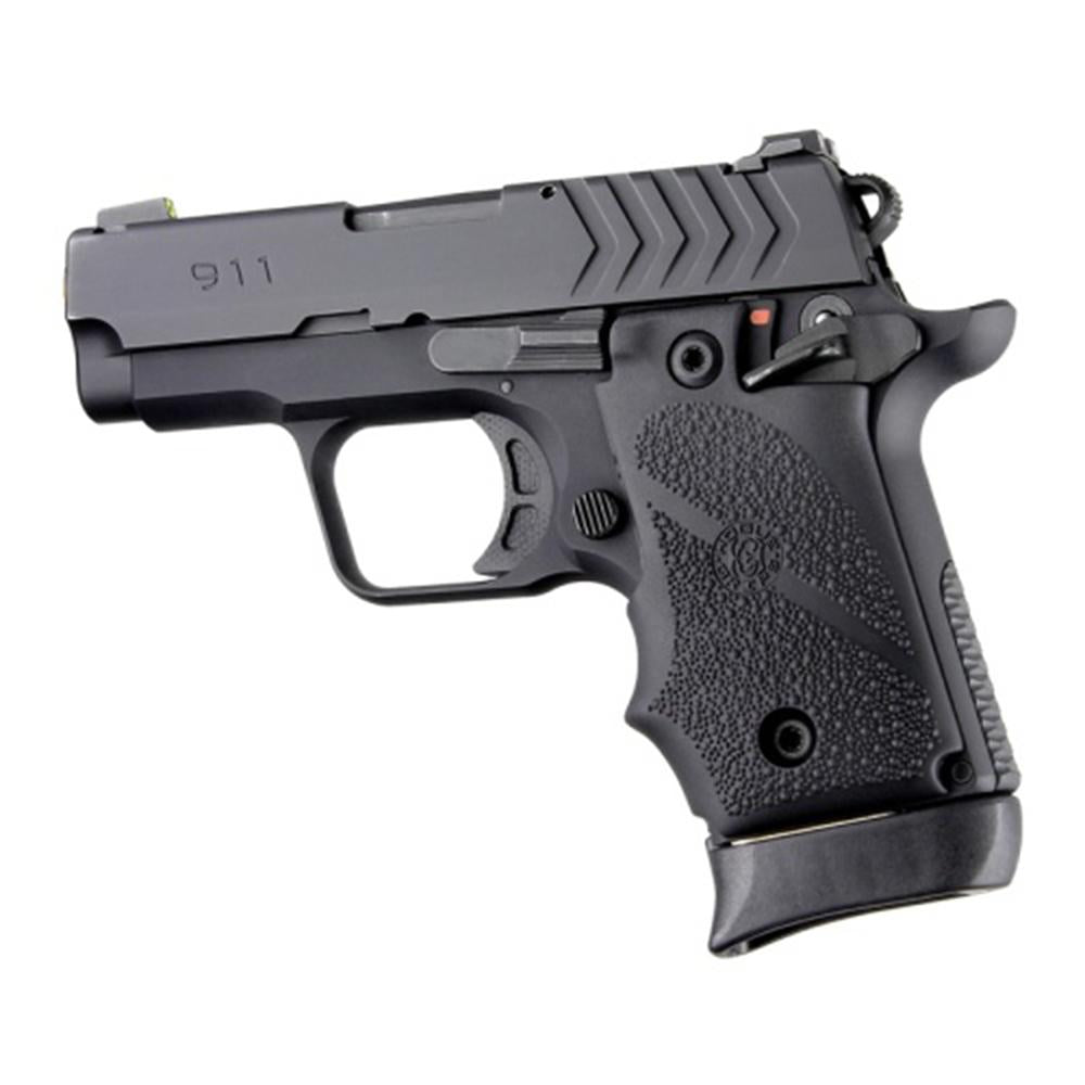 Hogue Black Overmolded Grip for Springfield Armory 911 .380 with Ambi Safety