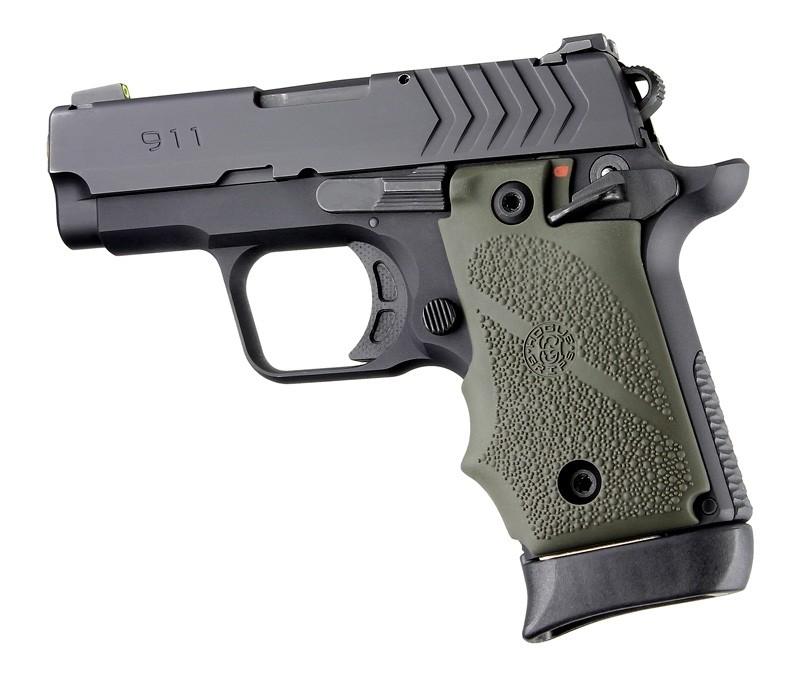 Hogue Springfield Armory 911 .380 Ambidextrous Safety Grip OD Green