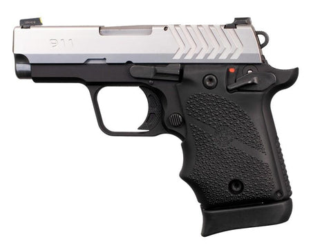 Hogue Springfield 911 9mm Cobblestone Rubber Grip - Black Ambi Safety