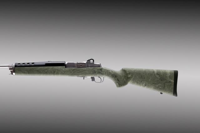 Hogue Ruger Mini-14/30 Rubber OverMolded Stock - Post 180 S/N Ghillie Green