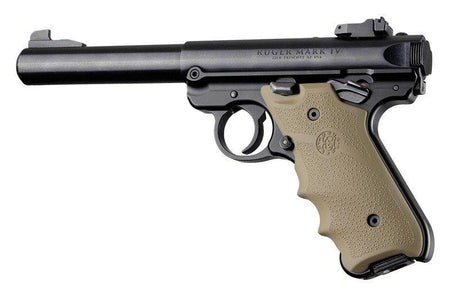 Ruger MK IV FDE Rubber Grip Panel with Finger Grooves