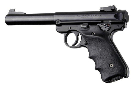 Hogue Black Rubber Finger Groove Grip Right Hand Thumb Rest Ruger MKIV