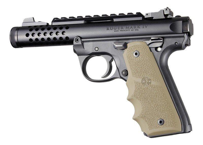 Ruger 22/45 Mark IV Rubber Finger Groove Grip Flat Dark Earth