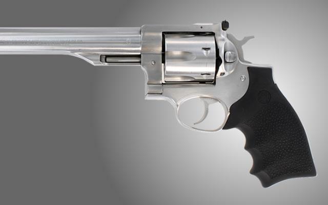 Hogue Bantam Compact Rubber Revolver Grip for Ruger Redhawk - Snap-On Fit