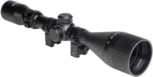 Hatsan Optima 3-12X50 AO Scope with Rings & Caps for Airguns