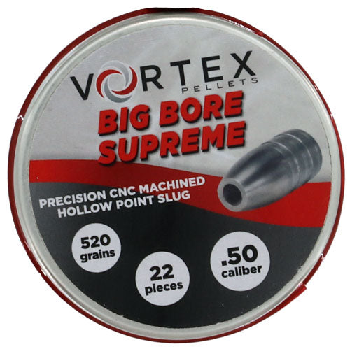Hatsan Big Bore Supreme .50 Cal 520 Grain Hollow Point Air Pellets 22 Per Tin