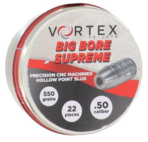 Hatsan Big Bore Supreme .50 Cal 550 Grain Hollow Point Air Pellets 22 Per Tin