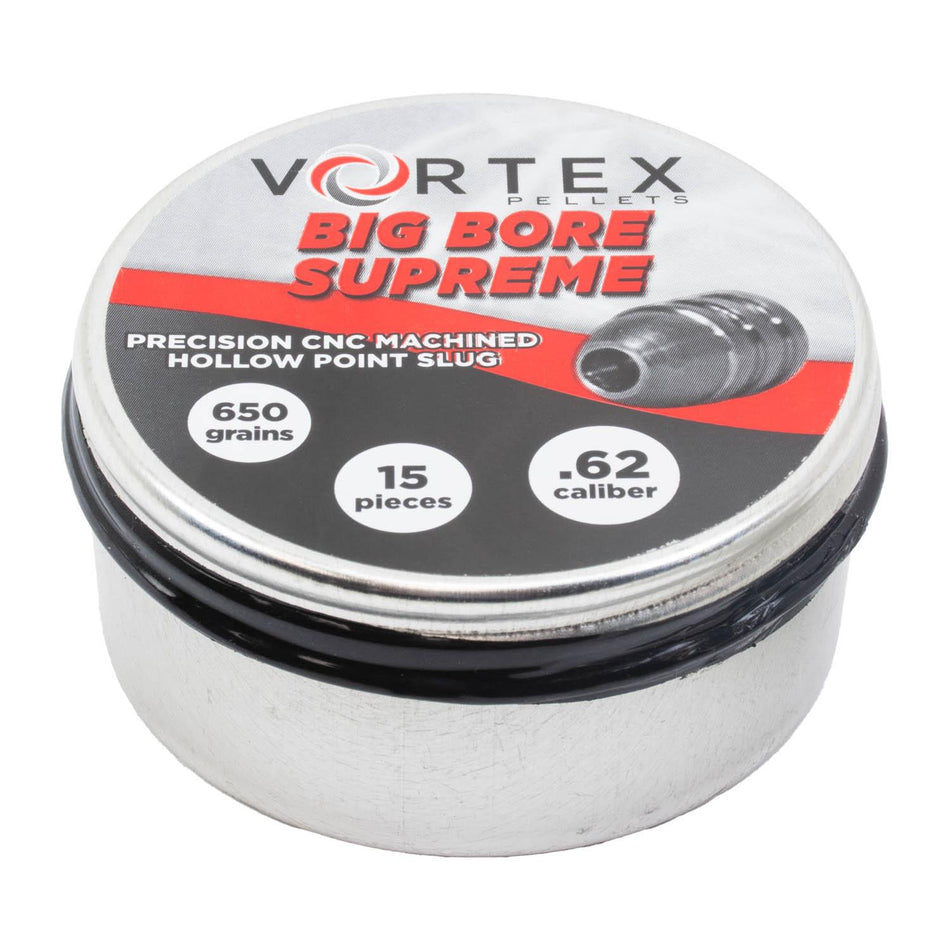 Vortex Big Bore Supreme CNC Air Rifle Pellets .62 Cal 650 gr Pack of 15