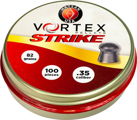 Hatsan Vortex Strike Air Pellets .35 Cal 81.02 Grain 100 Per Tin