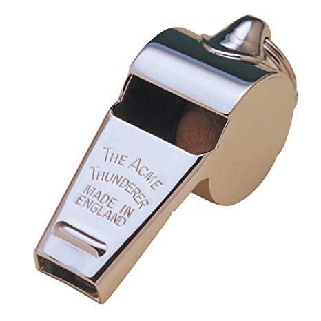 Hiatt Thompsons 60.5 Silver Nickel Thunderer Whistle