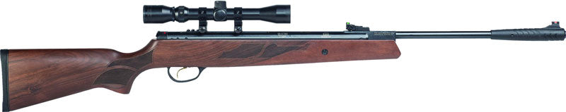 Hatsan Model 95 Spring .22 Air Rifle Walnut/Blued 3-9x32 Scope Package