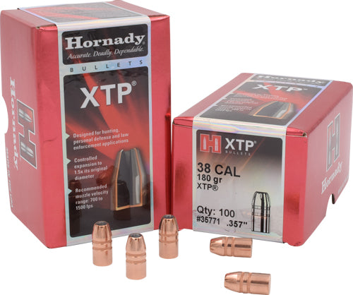 Hornady .357" 180gr XTP Reloading Bullets 100ct