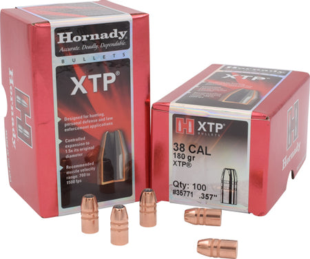Hornady .357" 180gr XTP Reloading Bullets 100ct