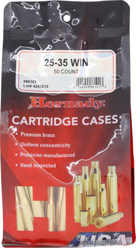 Hornady 25-35 Win Reloading Unprimed Brass 50 Per Box