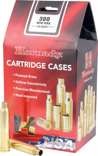 Hornady Unprimed Brass Cases 300 Win Mag 50-Pack