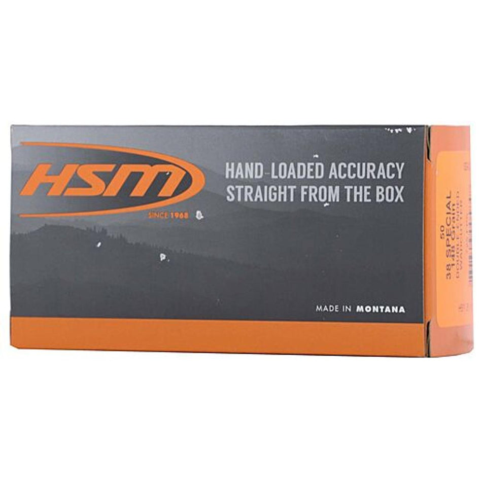 HSM Training .38 Special 158 grain Plated Flat Point ammunition