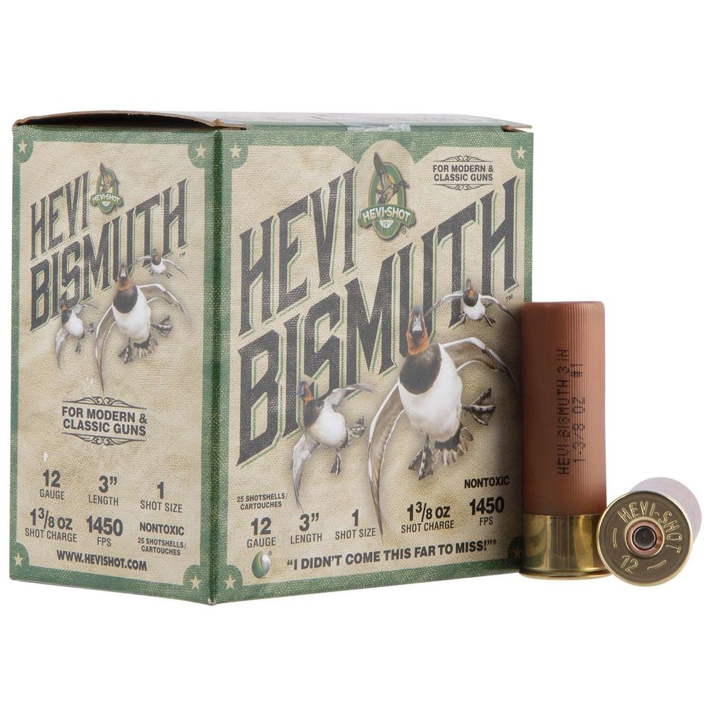 HEVI-Shot HS14001 HEVI-Bismuth Waterfowl 12 Gauge 3 1-3/8oz #1 1450 fps