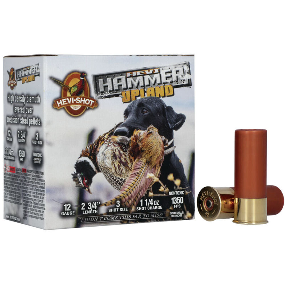 HEVI-Shot HEVI-Hammer Upland Shotgun Ammo 12 Gauge 2.75 in 1-1/4 oz #3