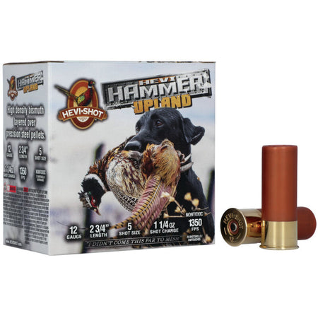 HEVI-Shot HEVI-Hammer Upland Shotgun Ammo 12 Gauge 2.75 in 1-1/4 oz #5