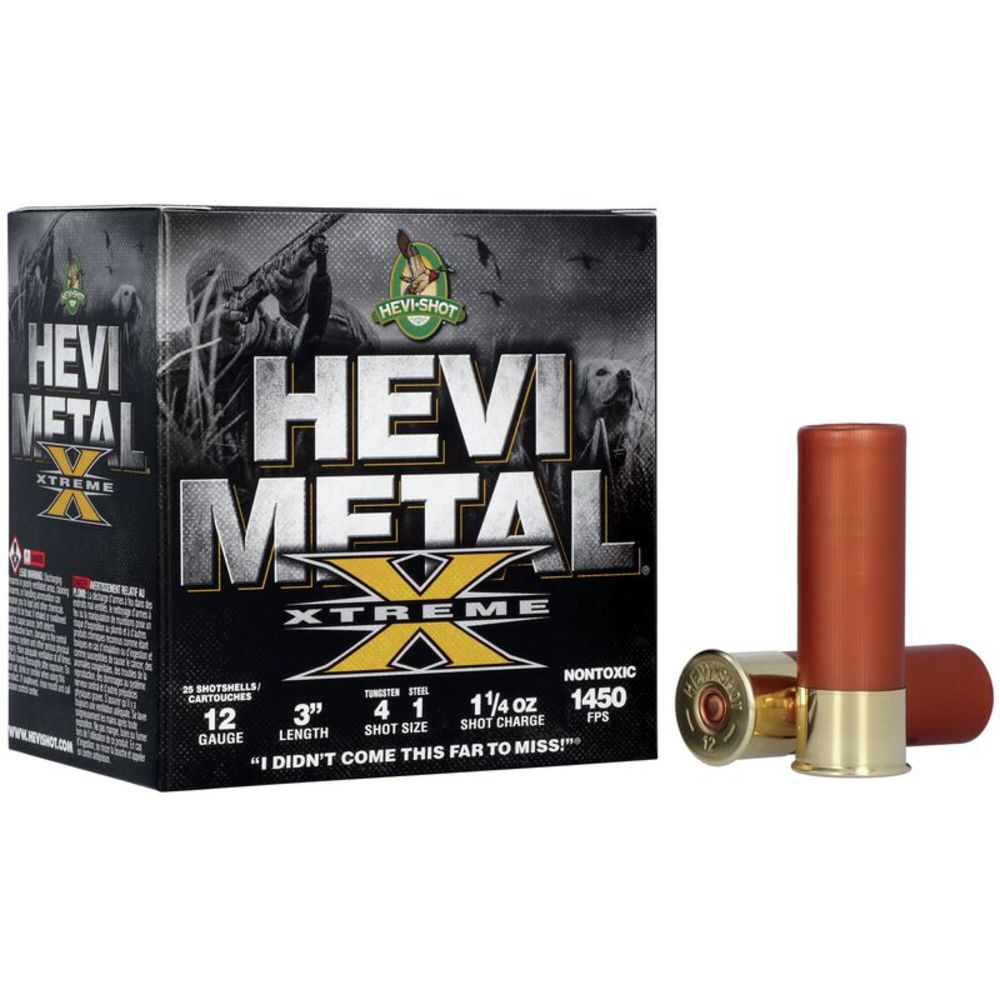 HEVI-Shot HS38122 HEVI-Metal Extreme 12 Gauge 3 1-1/4oz #4/1 1450 fps