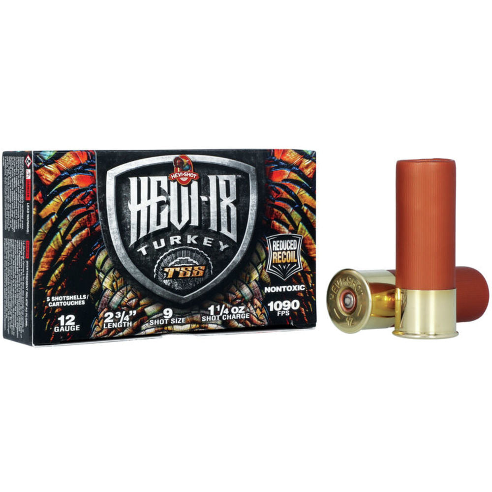 HEVI-Shot HS4109 HEVI-18 TSS Turkey 12 Gauge 2-3/4 1-1/4oz #9 1090 fps
