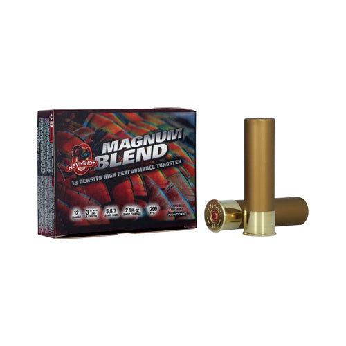HEVI-Shot HS41205 Magnum Blend Turkey 12 Gauge 3-1/2 21/4oz #5/6/7 1200 fps