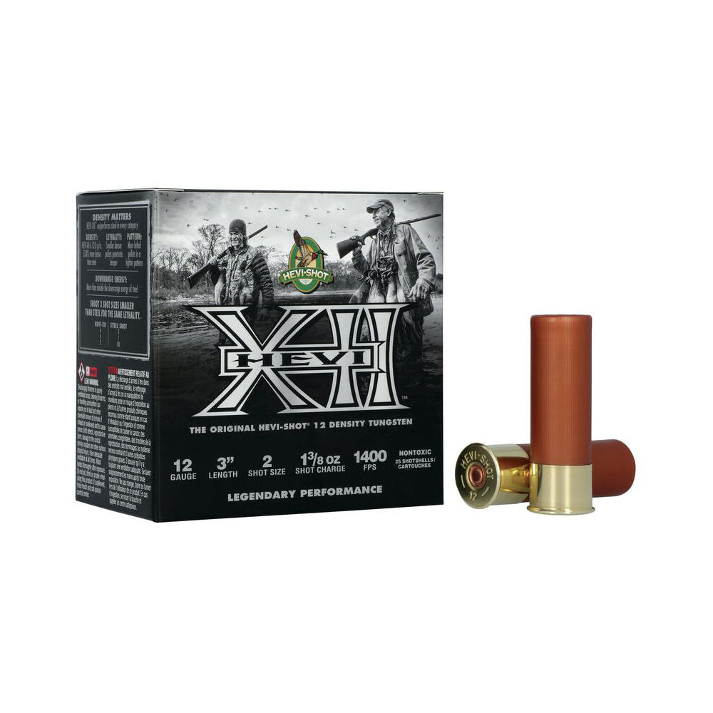 HEVI-Shot HS51202 HEVI-XII Waterfowl 12 Gauge 3 1-3/8oz #2 1400 fps