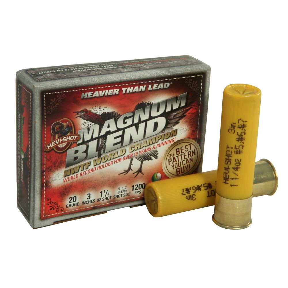 HEVI-Shot HS00567 Magnum Blend Turkey 20 Gauge 3 1-1/4oz #5/6/7 1200 fps