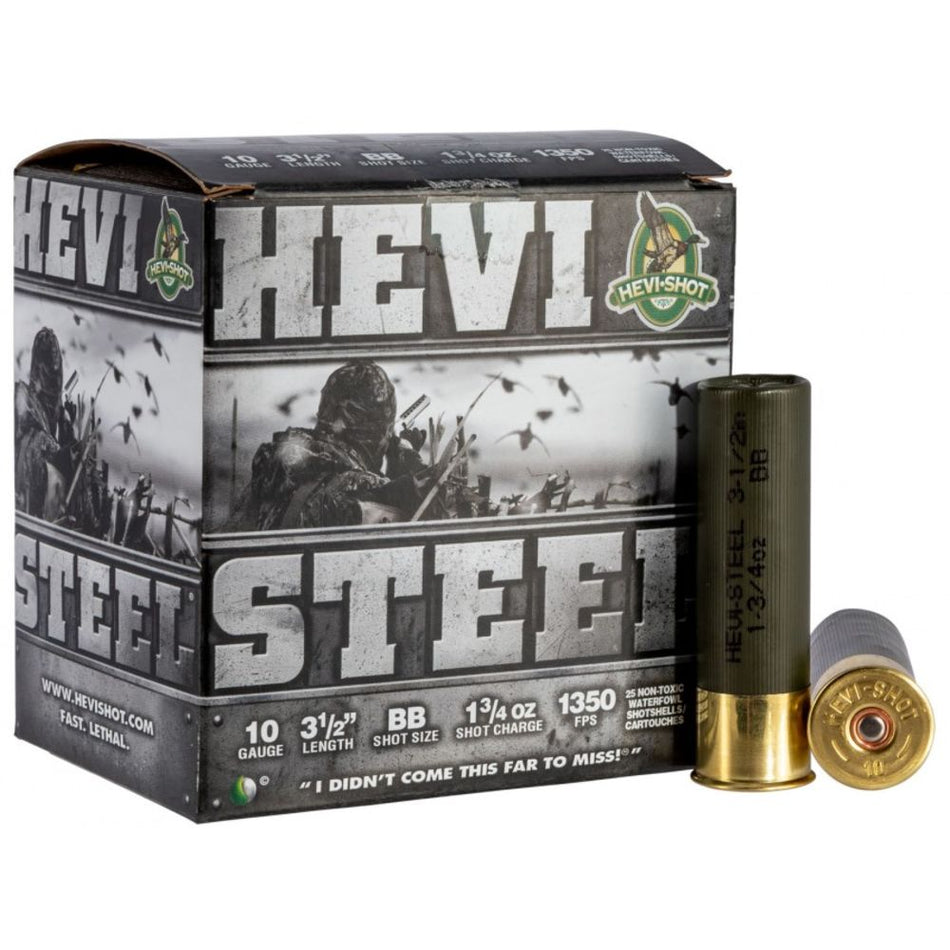 HEVI-Shot HEVI-Steel Shotgun Ammo 10 Gauge 3.5 in 1-3/4 oz BB