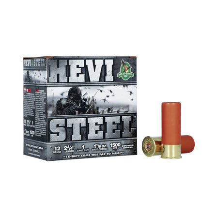 HEVI-Shot HS61221 HEVI-Steel Waterfowl 12 Gauge 2-3/4 1-1/8oz #1 1500 fps