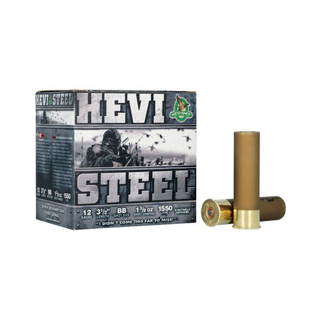 HEVI-Shot HS65088 HEVI-Steel Waterfowl 12 Gauge 3-1/2 1-3/8oz #BB 1550 fps